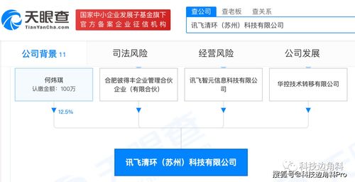 科大訊飛布局環保領域 發起成立蘇州清環科技公司
